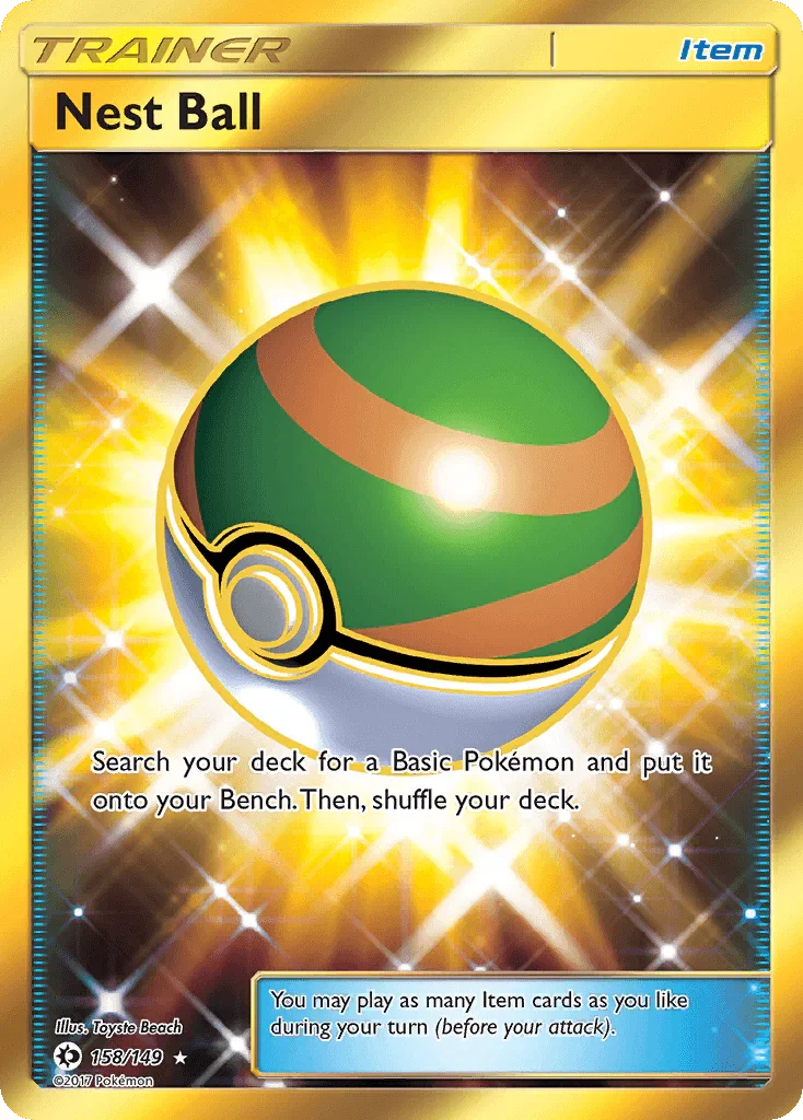 158, Holofoil, Item, Secret Rare, Sun & Moon: Base Set Nest Ball (158/149) [Sun & Moon: Base Set] - Trading Card World