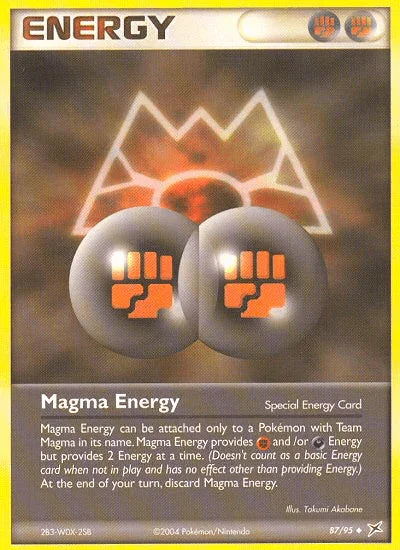 87, EX: Team Magma vs Team Aqua, Normal, Reverse Holofoil, Uncommon, Water Magma Energy (87/95) [EX: Team Magma vs Team Aqua] - Trading Card World