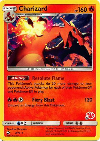 Battle Academy 2020, Fire, Normal, Promo, Water[×2] Charizard (3/70) (Charizard Stamp #39) [Battle Academy 2020] - Trading Card World