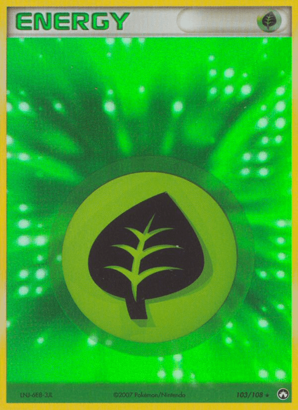 103, Energy, EX: Power Keepers, Holo Rare, Holofoil Grass Energy (103/108) [EX: Power Keepers] - Trading Card World
