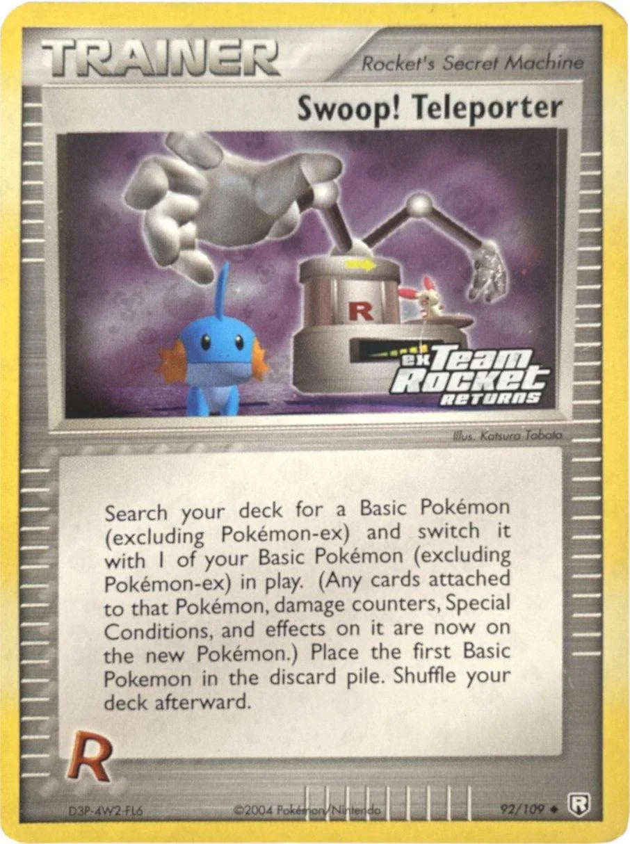 92, EX: Team Rocket Returns, Item, Reverse Holofoil, Uncommon Swoop! Teleporter (92/109) (Stamped) [EX: Team Rocket Returns] - Trading Card World