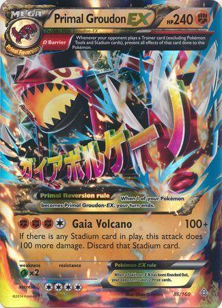 86, Fighting, Grass[x2], Holofoil, Promo, XY: Primal Clash Primal Groudon EX (86/160) (Jumbo Card) [XY: Primal Clash] - Trading Card World