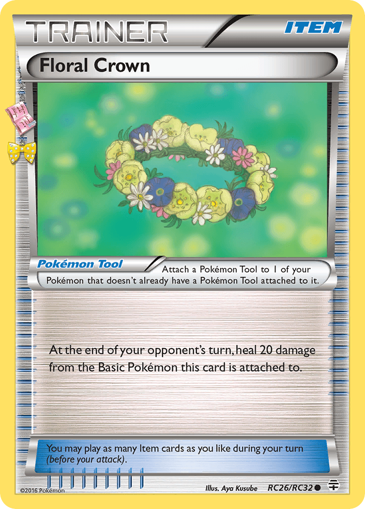 Common, Item, Normal, RC26, XY: Generations Floral Crown (RC26/RC32) [XY: Generations] - Trading Card World