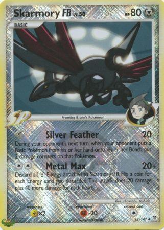 83, Fighting[-20], Lightning[×2], Metal, Platinum: Supreme Victors, Promo, Reverse Holofoil Skarmory FB (83/147) (League Promo) [Platinum: Supreme Victors] - Trading Card World