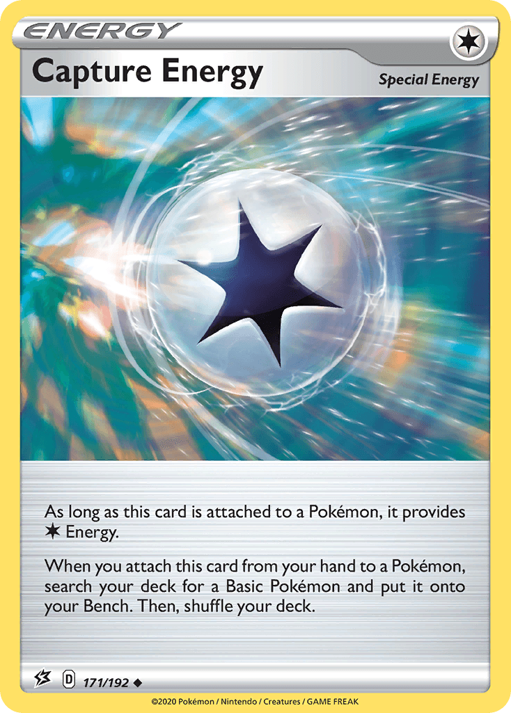 171, Colorless, Normal, Reverse Holofoil, Sword & Shield: Rebel Clash, Uncommon Capture Energy (171/192) [Sword & Shield: Rebel Clash] - Trading Card World