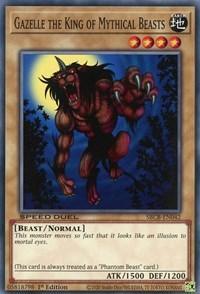 1st Edition, Beast, Common, Earth, Normal Monster, Speed Duel: Battle City Box Gazelle the King of Mythical Beasts [SBCB-EN042] Common - Trading Card World