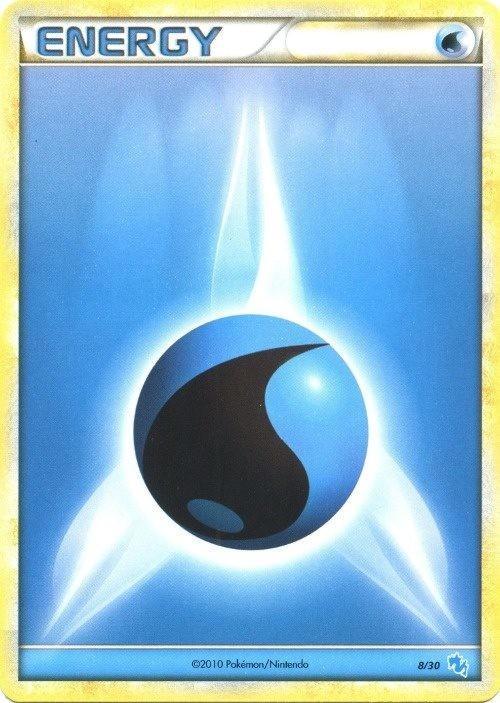 HeartGold & SoulSilver: Trainer Kit - Gyarados, Normal, Promo, Water Water Energy (8/30) [HeartGold & SoulSilver: Trainer Kit - Gyarados] - Trading Card World