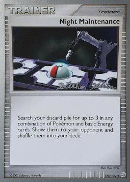 120, Normal, Trainer, Uncommon, World Championships 2009 Night Maintenance (120/132) (Luxdrill - Stephen Silvestro) [World Championships 2009] - Trading Card World