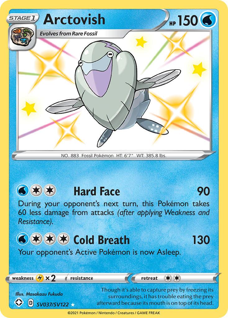 Holofoil, Lightning[×2], SV037, Sword & Shield: Shining Fates, Ultra Rare, Water Arctovish (SV037/SV122) [Sword & Shield: Shining Fates] - Trading Card World