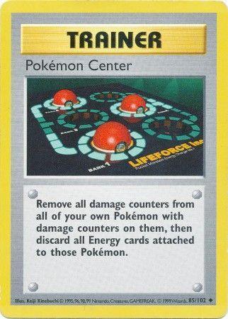 85, Base Set Shadowless Unlimited, Normal, Trainer, Uncommon Pokemon Center (85/102) [Base Set Shadowless Unlimited] - Trading Card World