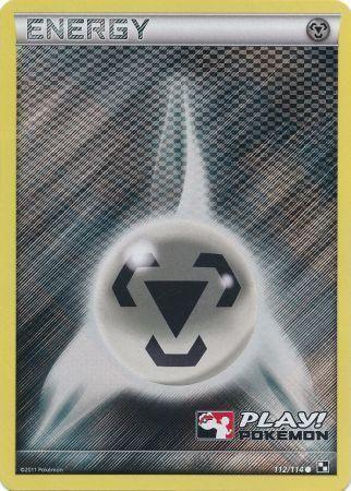 112, Black & White: Base Set, Holofoil, Metal, Promo Metal Energy (112/114) (Play Pokemon Promo) [Black & White: Base Set] - Trading Card World