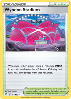 161, Normal, Reverse Holofoil, Stadium, Sword & Shield: Vivid Voltage, Uncommon Wyndon Stadium (161/185) [Sword & Shield: Vivid Voltage] - Trading Card World