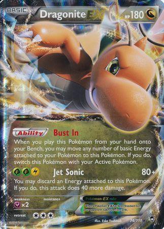 74, Dragon, Fairy[x2], Holofoil, Promo, XY: Furious Fists Dragonite EX (74/111) (Jumbo Card) [XY: Furious Fists] - Trading Card World