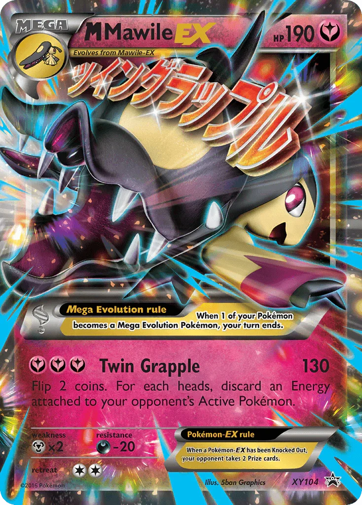 Darkness[-20], Fairy, Holofoil, Metal[×2], Promo, XY104, XY: Black Star Promos M Mawile EX (XY104) [XY: Black Star Promos] - Trading Card World