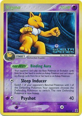 23, EX: Delta Species, Psychic, Psychic[×2], Rare, Reverse Holofoil Hypno (23/113) (Stamped) [EX: Delta Species] - Trading Card World