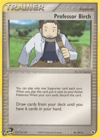 89, EX: Ruby & Sapphire, Normal, Reverse Holofoil, Supporter, Uncommon Professor Birch (89/109) [EX: Ruby & Sapphire] - Trading Card World