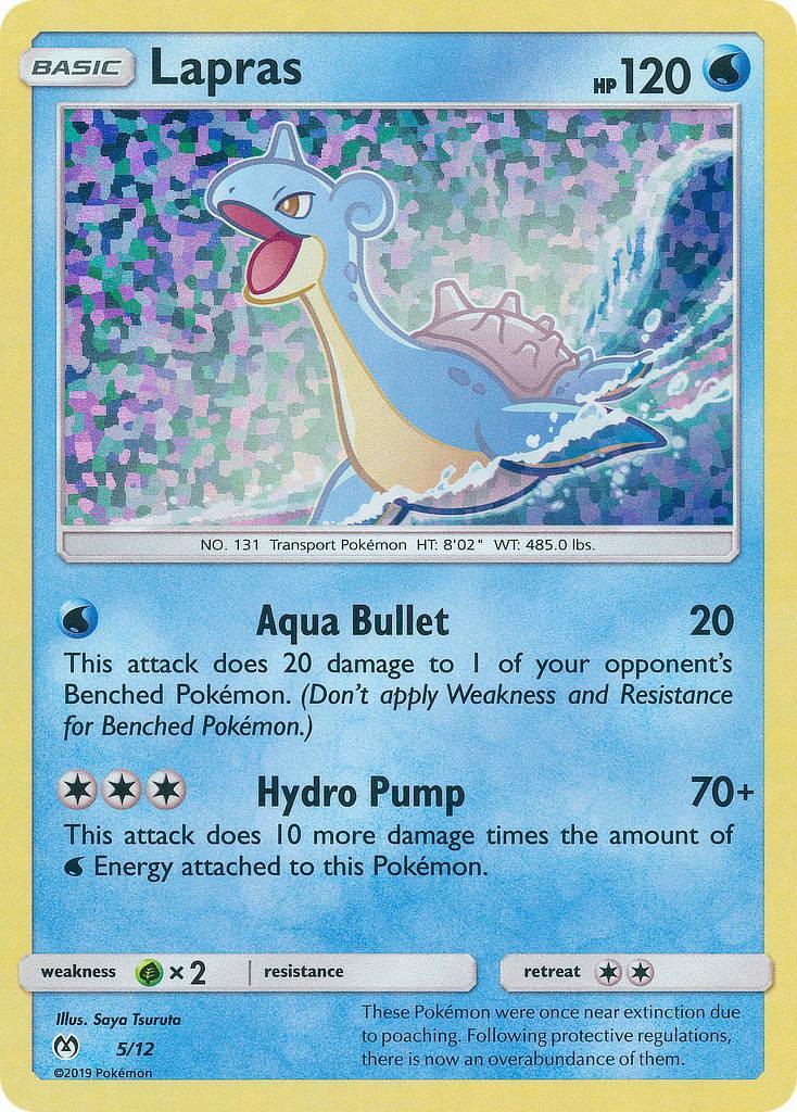Grass[×2], Holofoil, McDonald's Promos: 2019 Collection, Promo, Water Lapras (5/12) [McDonald's Promos: 2019 Collection] - Trading Card World