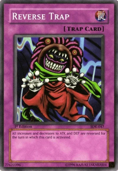 1st Edition, Common, Normal Trap, Starter Deck: Kaiba, Trap, Unlimited Reverse Trap [SDK-047] Common - Trading Card World