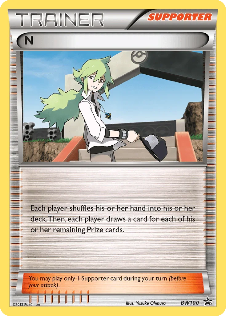 Black & White: Black Star Promos, Black Star Promo, BW100, Holofoil, Supporter N (BW100) [Black & White: Black Star Promos] - Trading Card World