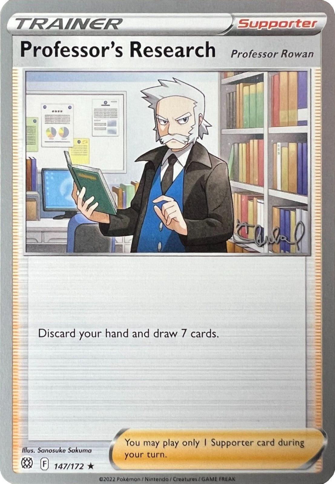 147, Normal, Rare, Supporter, World Championships 2022 Professor's Research (147/172) (Professor Rowan) (ADP - Ondrej Skubal) [World Championships 2022] - Trading Card World