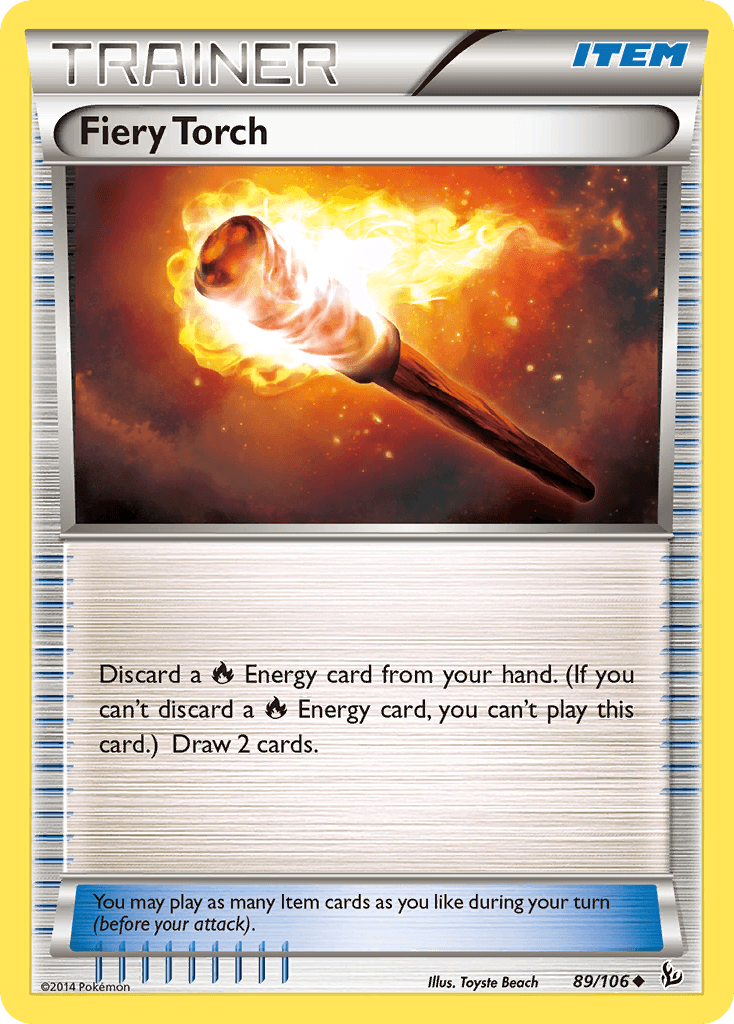 89, Item, Normal, Reverse Holofoil, Uncommon, XY: Flashfire Fiery Torch (89/106) [XY: Flashfire] - Trading Card World