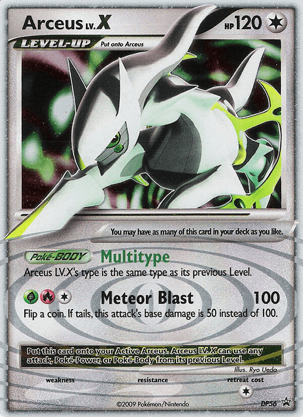 Black Star Promo, Colorless, Diamond & Pearl: Black Star Promos, DP56, Holofoil Arceus LV.X (DP56) [Diamond & Pearl: Black Star Promos] - Trading Card World