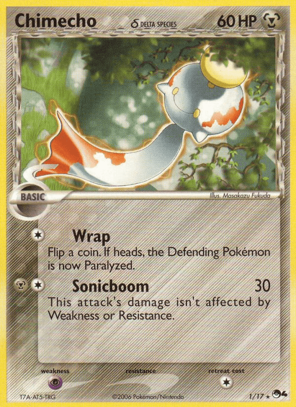 Metal, Normal, POP Series 4, Psychic[×2], Rare Chimecho (1/17) (Delta Species) [POP Series 4] - Trading Card World