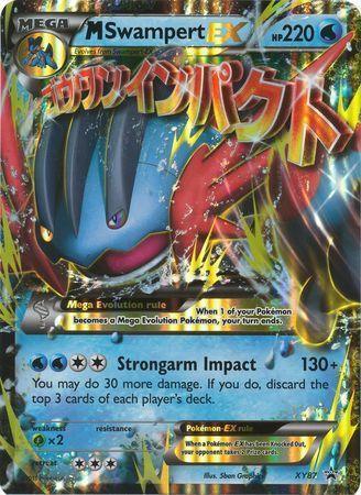 Grass[x2], Holofoil, Promo, Water, XY87, XY: Black Star Promos M Swampert EX (XY87) (Jumbo Card) [XY: Black Star Promos] - Trading Card World