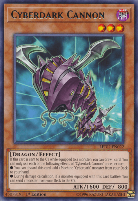 1st Edition, Dark, Dragon, Effect Monster, Legendary Duelists, Rare Cyberdark Cannon [LEDU-EN022] Rare - Trading Card World