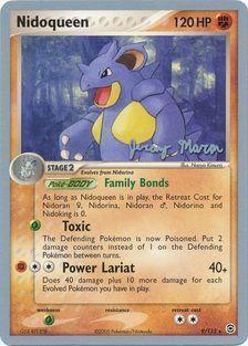 Fighting, Grass[x2], Normal, Rare, World Championships 2005 Nidoqueen (9/112) (Queendom - Jeremy Maron) [World Championships 2005] - Trading Card World