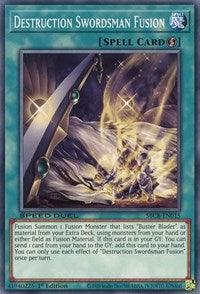 1st Edition, Common, Quick-Play Spell, Speed Duel: Battle City Box, Spell Destruction Swordsman Fusion [SBCB-EN015] Common - Trading Card World