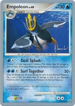 17, Lightning[+30], Normal, Rare, Water, World Championships 2008 Empoleon LV.49 (17/100) (Empotech - Dylan Lefavour) [World Championships 2008] - Trading Card World