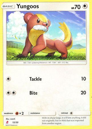 12, Colorless, Fighting[×2], Normal, Promo, Sun & Moon: Trainer Kit - Lycanroc Yungoos (12/30) [Sun & Moon: Trainer Kit - Lycanroc] - Trading Card World