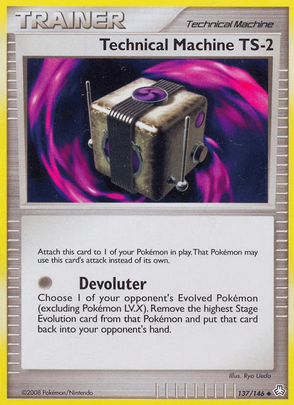 137, Diamond & Pearl: Legends Awakened, Item, Normal, Reverse Holofoil, Uncommon Technical Machine TS-2 (137/146) [Diamond & Pearl: Legends Awakened] - Trading Card World