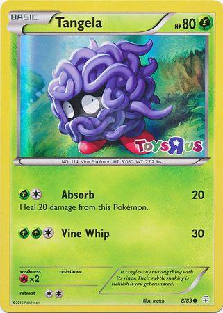 Fire[×2], Grass, Holofoil, Promo, XY: Generations Tangela (8/83) (Toys R Us Promo) [XY: Generations] - Trading Card World