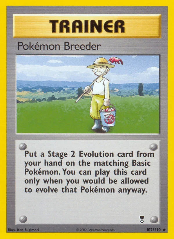 102, Legendary Collection, Normal, Rare, Reverse Holofoil, Trainer Pokemon Breeder (102/110) [Legendary Collection] - Trading Card World
