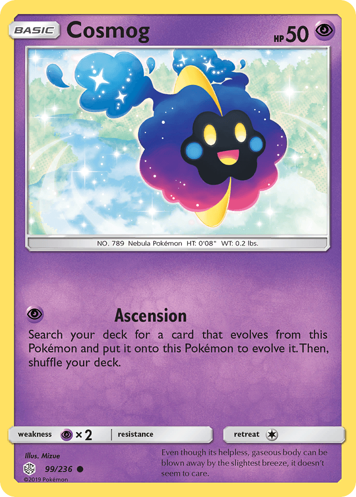 99, Common, Normal, Psychic, Psychic[×2], Reverse Holofoil, Sun & Moon: Cosmic Eclipse Cosmog (99/236) [Sun & Moon: Cosmic Eclipse] - Trading Card World