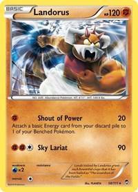 58, Fighting, Normal, Rare, Wx2, XY: Furious Fists Landorus (58/111) (Theme Deck Exclusive) [XY: Furious Fists] - Trading Card World