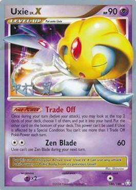 146, Normal, Psychic, Psychic[×2], Ultra Rare, World Championships 2009 Uxie LV.X (146/146) (Crowned Tiger - Tsubasa Nakamura) [World Championships 2009] - Trading Card World