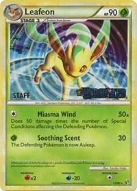 17, Grass, Holofoil, Nintendo: Black Star Promos, Promo, Rx2, W-20 Leafeon (17/90) (Prerelease Promo) [Staff] [Nintendo: Black Star Promos] - Trading Card World