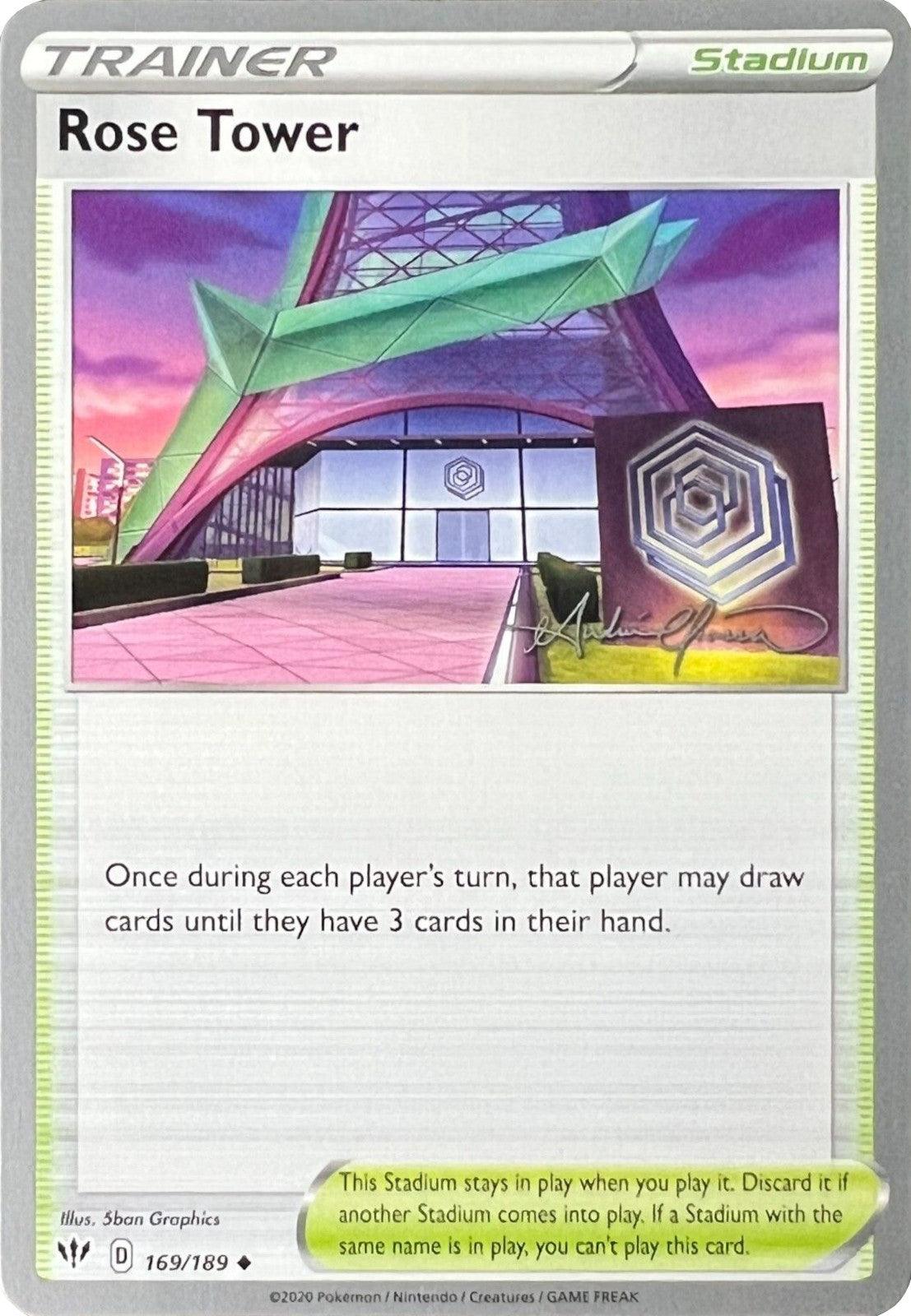 169, Normal, Stadium, Uncommon, World Championships 2022 Rose Tower (169/189) (The Shape of Mew - Andre Chiasson) [World Championships 2022] - Trading Card World