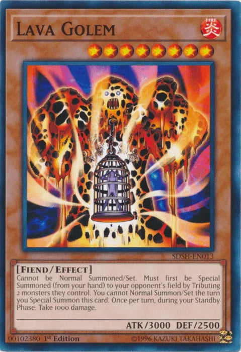1st Edition, Common, Effect Monster, Fiend, Fire, Structure Deck: Shaddoll Showdown, Unlimited Lava Golem [SDSH-EN013] Common - Trading Card World