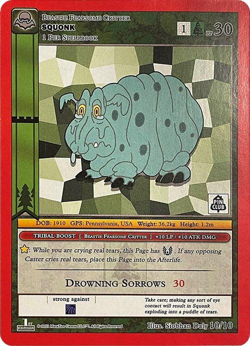 10/10, 1st Edition, Fearsome Critter, Miscellaneous Promos, Silver, Spell Squonk (Cryptid Nation Mystery Collection) [Miscellaneous Promos] - Trading Card World