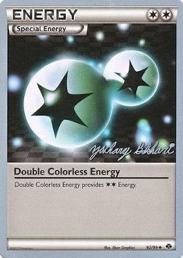 92, Normal, Special Energy, Uncommon, World Championships 2012 Double Colorless Energy (92/99) (CMT - Zachary Bokhari) [World Championships 2012] - Trading Card World