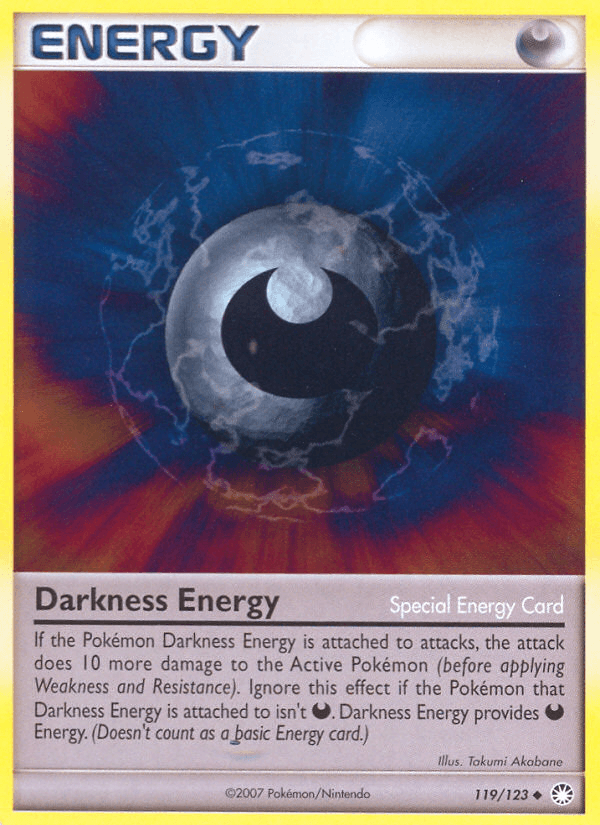 119, Darkness, Diamond & Pearl: Mysterious Treasures, Normal, Reverse Holofoil, Uncommon Darkness Energy (119/123) [Diamond & Pearl: Mysterious Treasures] - Trading Card World