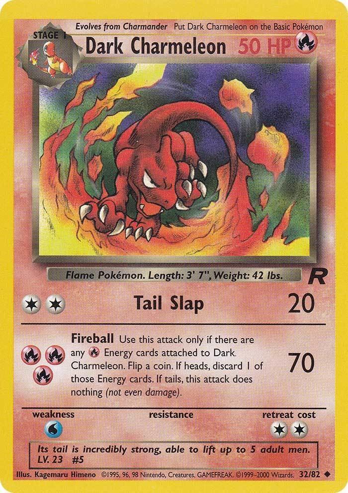 32, Fire, Normal, Team Rocket Unlimited, Uncommon, Water[×2] Dark Charmeleon (32/82) [Team Rocket Unlimited] - Trading Card World