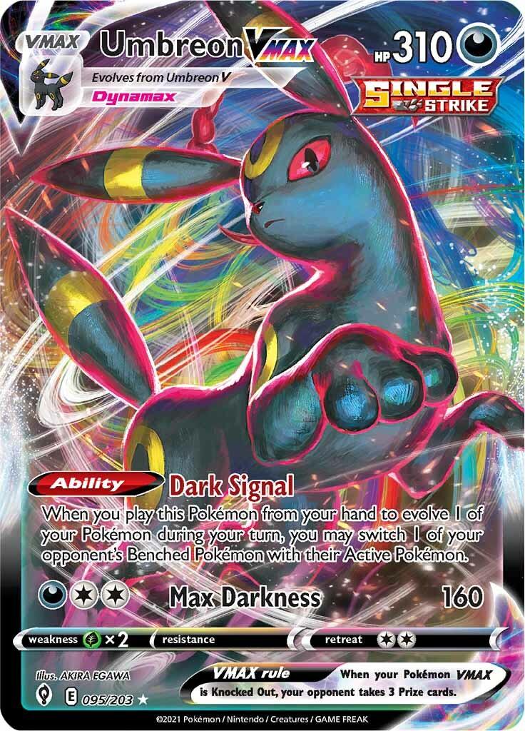 095, Darkness, Grass [x2], Holofoil, Sword & Shield: Evolving Skies, Ultra Rare Umbreon VMAX (095/203) [Sword & Shield: Evolving Skies] - Trading Card World