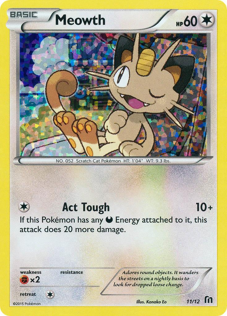 11, Colorless, Fighting[×2], Holofoil, McDonald's Promos: 2016 Collection, Promo Meowth (11/12) [McDonald's Promos: 2016 Collection] - Trading Card World