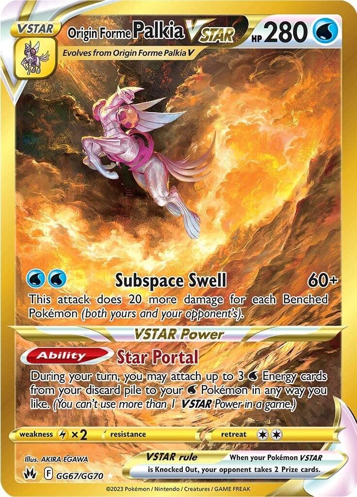 GG67, Holofoil, Lx2, Secret Rare, Sword & Shield: Crown Zenith, Water Origin Forme Palkia VSTAR (GG67/GG70) (Secret) [Sword & Shield: Crown Zenith] - Trading Card World