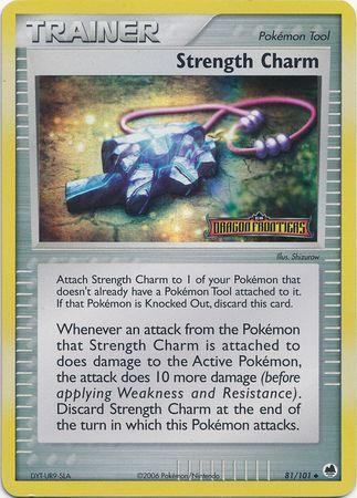 81, EX: Dragon Frontiers, Item, Reverse Holofoil, Uncommon Strength Charm (81/101) (Stamped) [EX: Dragon Frontiers] - Trading Card World